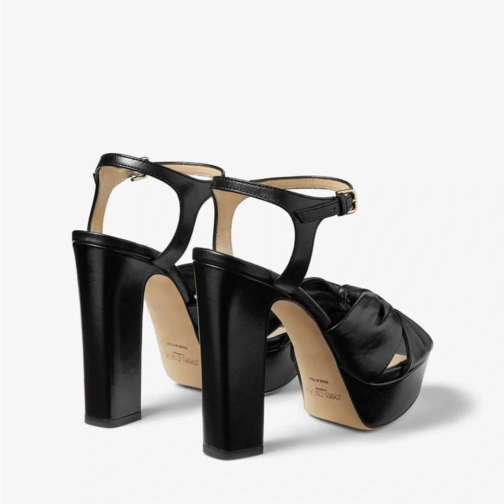 New Jimmy Choo Heloise Nappa Platform Heel